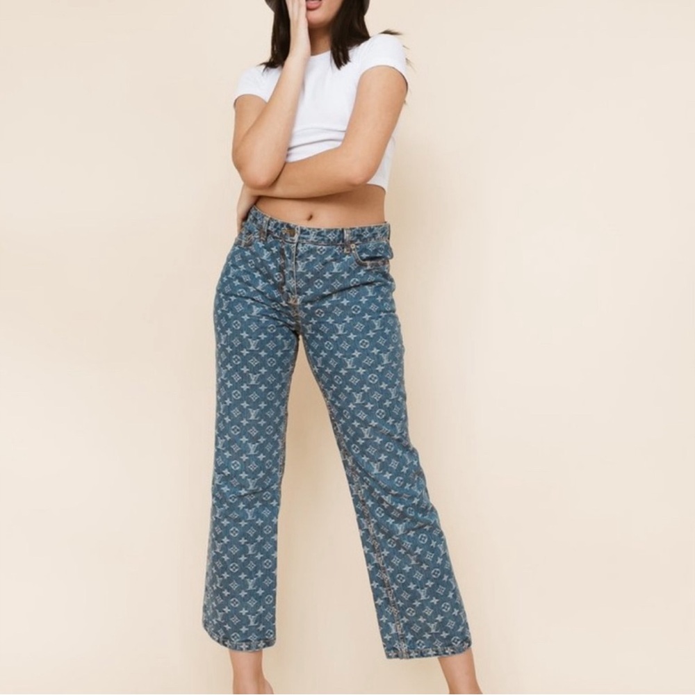 Monogram Louis Vuitton Denim Jeans
